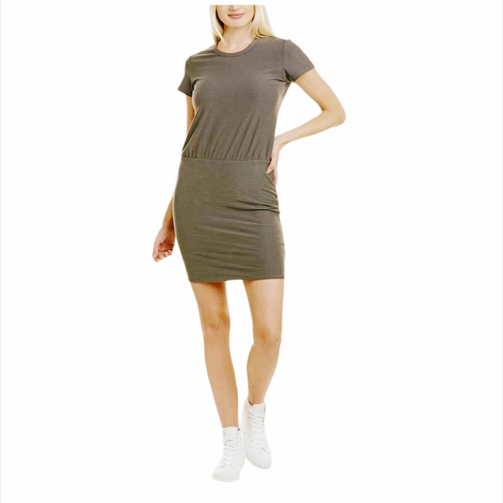 James Perse Short Sleeve Blouson T-Shirt Dress L - Picture 11 of 15